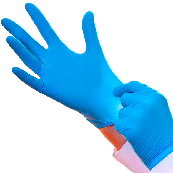 Перчатки нитрил-винил, синие 1 упаковка-50 пар